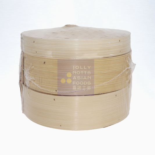 8" 2-Layer Bamboo Steamer with Cover 8"雙層竹蒸籠連蓋