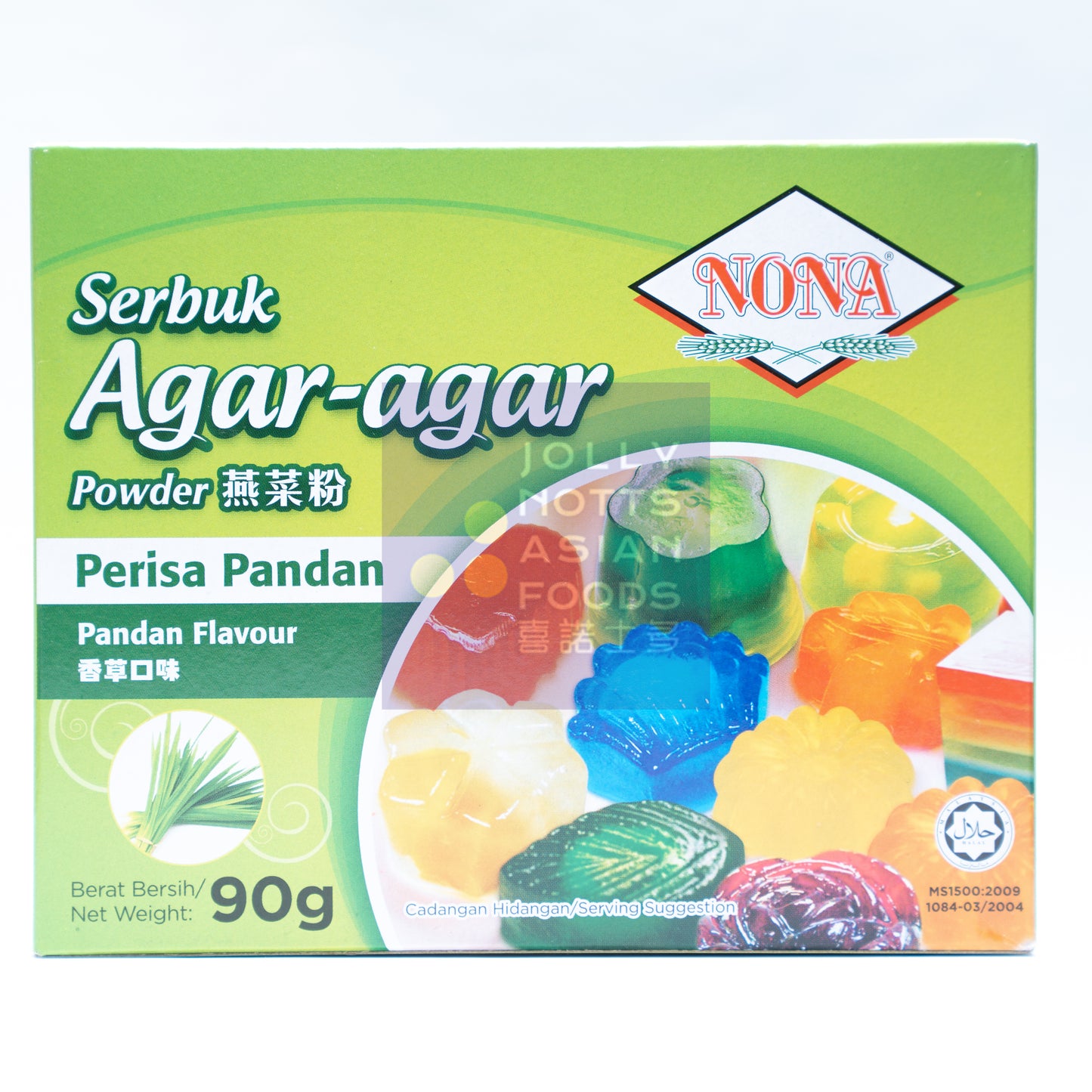 NONA Agar-Agar Pandan Flavour Powder 燕菜粉